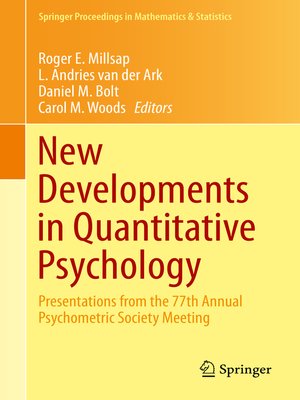 cover image of New Developments in Quantitative Psychology